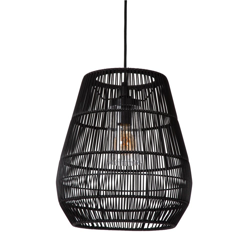 Lucide HanglampNerida zwart IP44 - Ø 35cm - 03844/01/30
